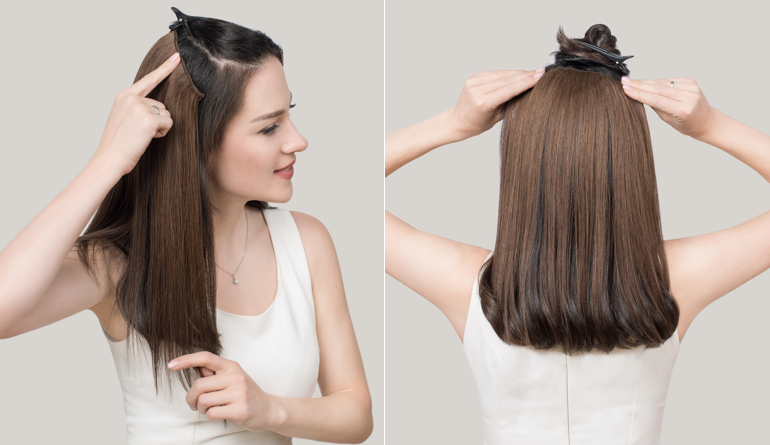 How to apply single piece extensions